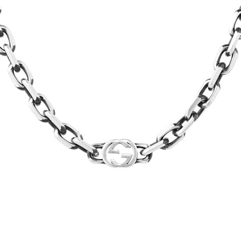 gucci necklaces for women|gucci silver and onyx necklace.